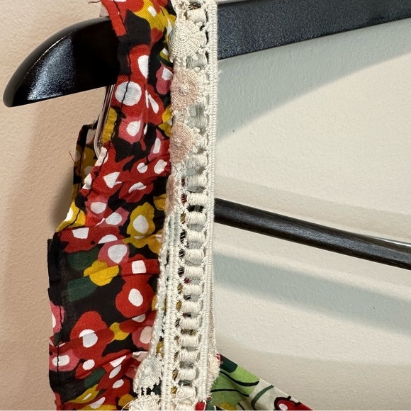 Women’s Daniel Rainn Boho Halter Tope Blouse Floral XL New w/ Tags - Picture 3 of 11